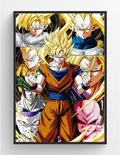 Dragon Ball Z 3D Hologram framed