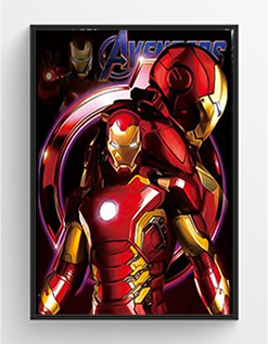 Avengers -  3D Hologram framed