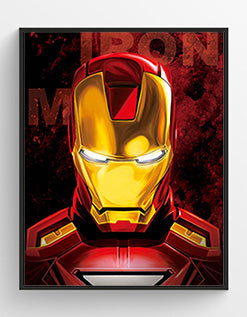 Tony Stark 3D Hologram framed