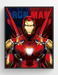 Iron Man 3D Hologram framed