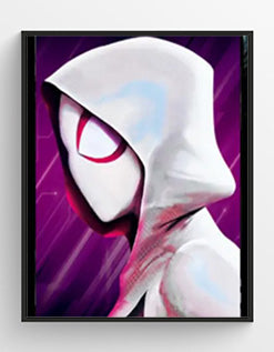 Spider-Verse 3D Hologram framed