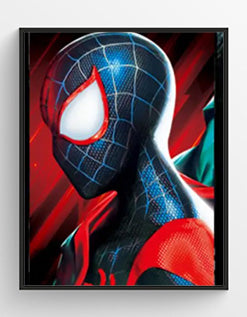 Spider-Verse 3D Hologram framed