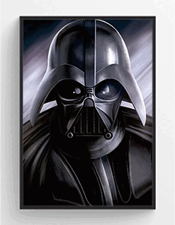 Star Wars Darth Vader -  3D Hologram framed