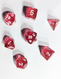 D&D Dice set - Glitter Opal