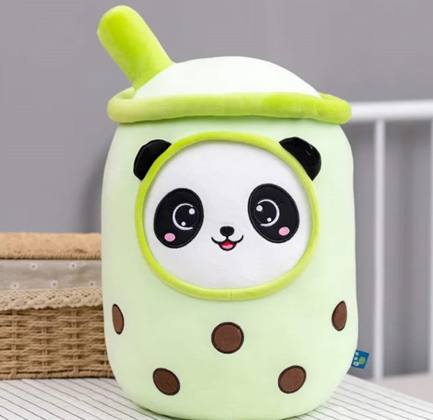 Bubble Tea Panda Green pluche