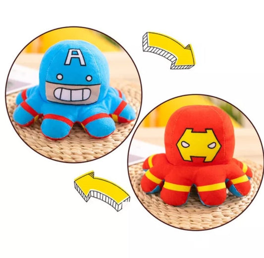 Reversible Squid pluche Captain America - Iron Man