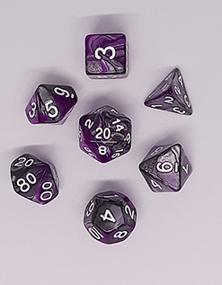 D&D Dice set - Dark Violet