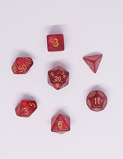 D&D Dice set - Shiny Plume