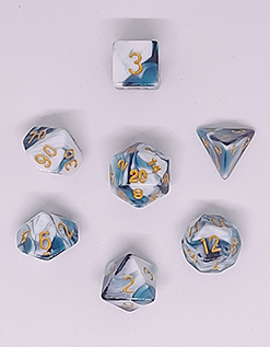 D&D Dice set - Blue Sky