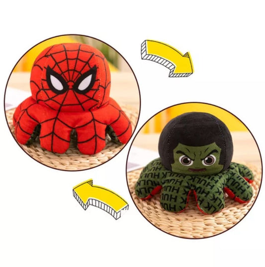 Reversible Squid pluche Spider-Man - Hulk