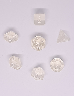 D&D Dice set - Translucent water